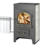 Печь-камин Везувий ПК-01 (205) с плитой и т/о бежевый (200 м3)