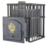 Дровяная печь Гефест в сетке 35