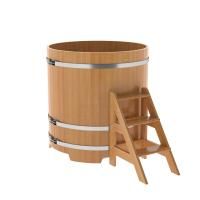 Купель круглая BentWood лиственница натуральная премиум 1170х1200 мм