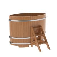 Купель овальная BentWood из дуба овальная, натуральный 1020х1680х1200 мм