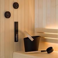 Набор TYLO Brilliant Black: бадья, ковш, песочные часы, термометр, гигрометр