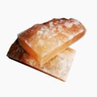 Соляной кирпич из Гималайской соли 200x100x50мм с необработанной стороной