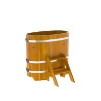 Купель овальная BentWood из лиственницы овальная, натуральная рустик 590х1060х1100 мм