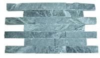 Плитка Гефест облицовочная Рваный камень Талькохлорит 200х40х20