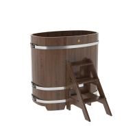 Купель овальная BentWood из дуба овальная, морёный 760х1160х1200 мм