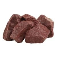 Камни для печей Talkberg Кварцит малиновый 20 кг обвалованный