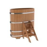 Купель овальная BentWood из дуба овальная, натуральный 690х1310х1400 мм