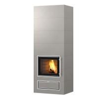Дровяной камин JAANI V4 Tulikivi Туликиви Серый, 2100мм, нижнее подключение