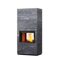Дровяной камин конвекционный LAMU Туликиви Nobile, 1900мм, верхнее подключение