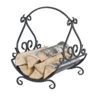 Дровница Везувий Кованая D130Ч (черный)