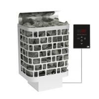 Электрическая печь Sawo Krios настенная, 9,0 кВт, нерж. сталь, артикул KRI-90Ni2-P, выносной пульт (встроенный блок мощности)