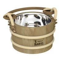 Ведро деревянное Sawo 321-MD (2 литра, со вставкой из нержавейки)
