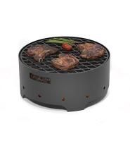 Мангал Везувий "Дачник" с чугунной решеткой "СТЕЙК"