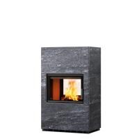 Дровяной камин конвекционный LAMU Туликиви Nobile, 1450мм, верхнее подключение