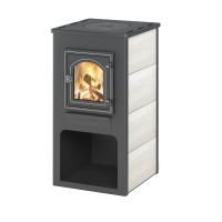 Печь-камин Этна (ДТ-4С) с плитой Ø115мм