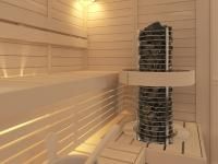 Электрическая печь Sawo Tower вертикальная, круглая, 8 кВт, TH5-80NS-P, выносной пульт (пульт и блок мощности покупается отдельно)