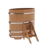 Купель овальная BentWood из дуба овальная, натуральный 800х1420х1400 мм