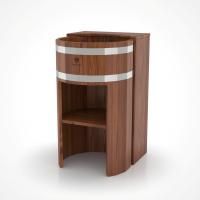 Умывальник Бентвуд стойка прямая лиственница мореная