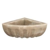 Курна угловая Talc мраморная КМ86 со сливом