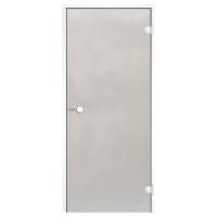 Дверь для хамам стеклянная Harvia Alu 800х2100 сатин (белый)