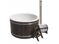 Купель Composit Классик D=1,95 H=1,10м термоясень с внешней печью на 45кВт