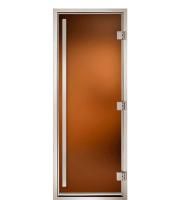 Дверь для хаммам Maestro Woods Арабика Престиж бронза матовая 700х2100 правая