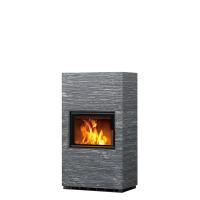 Дровяной камин конвекционный HENKA Туликиви Grafia, 1390мм, верхнее подключение