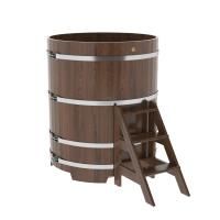 Купель круглая BentWood дуб морёный 1170х1400 мм