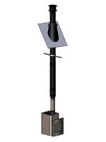 Дымоход Schiedel Permeter "Эконом" (насадной монтаж, верхний выход) 5 метров диаметр 250мм