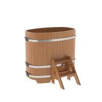 Купель овальная BentWood из дуба овальная, натуральный 760х1160х1100 мм